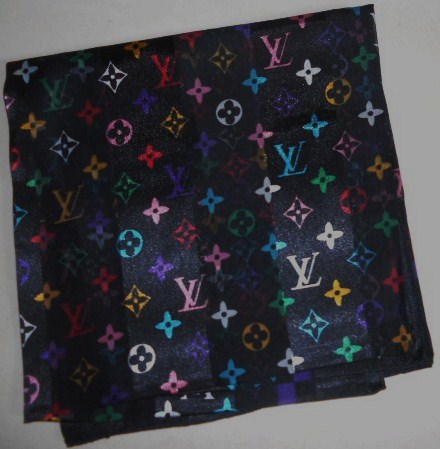 Louis Vuitton Multicolor Printed Silk Square Scarf